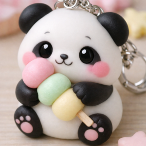 Rainbow Cloud Keychain